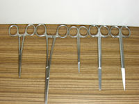 Zdravotní materiál - chirurgické nástroje